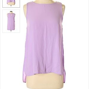 lavender blouse